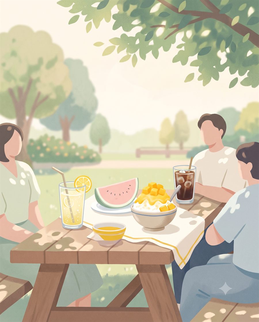 여름에 어울리는 당신의 맛